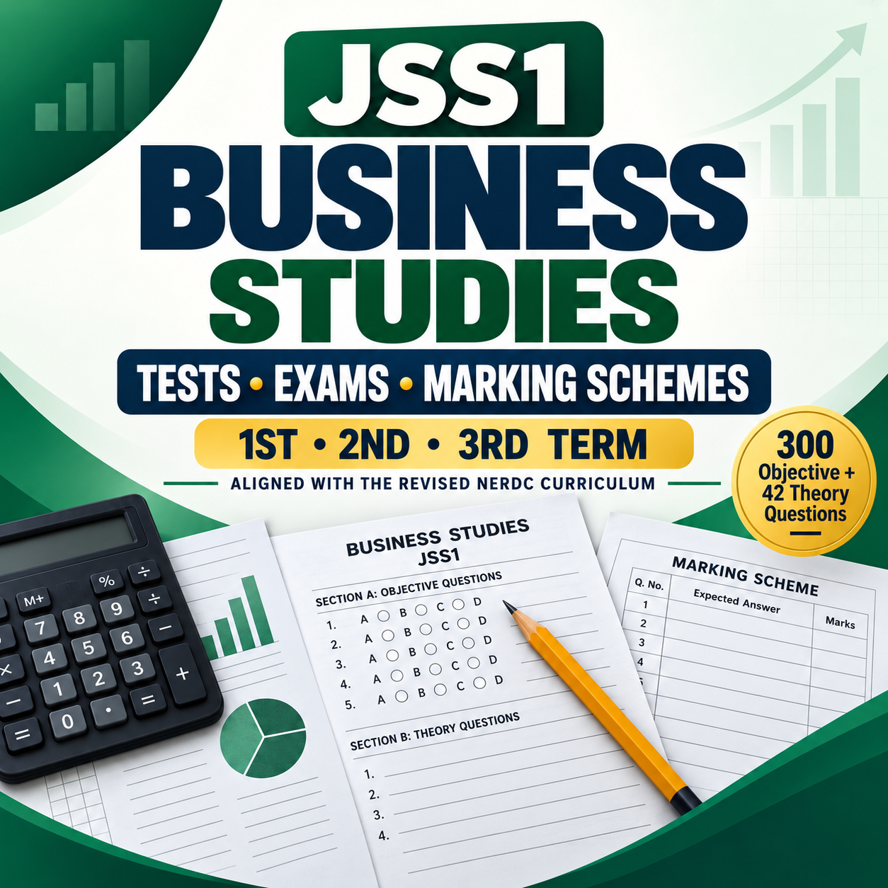 JSS1 Business Studies Tests, Exam Questions & Marking Schemes โ 1st, 2nd & 3rd Term