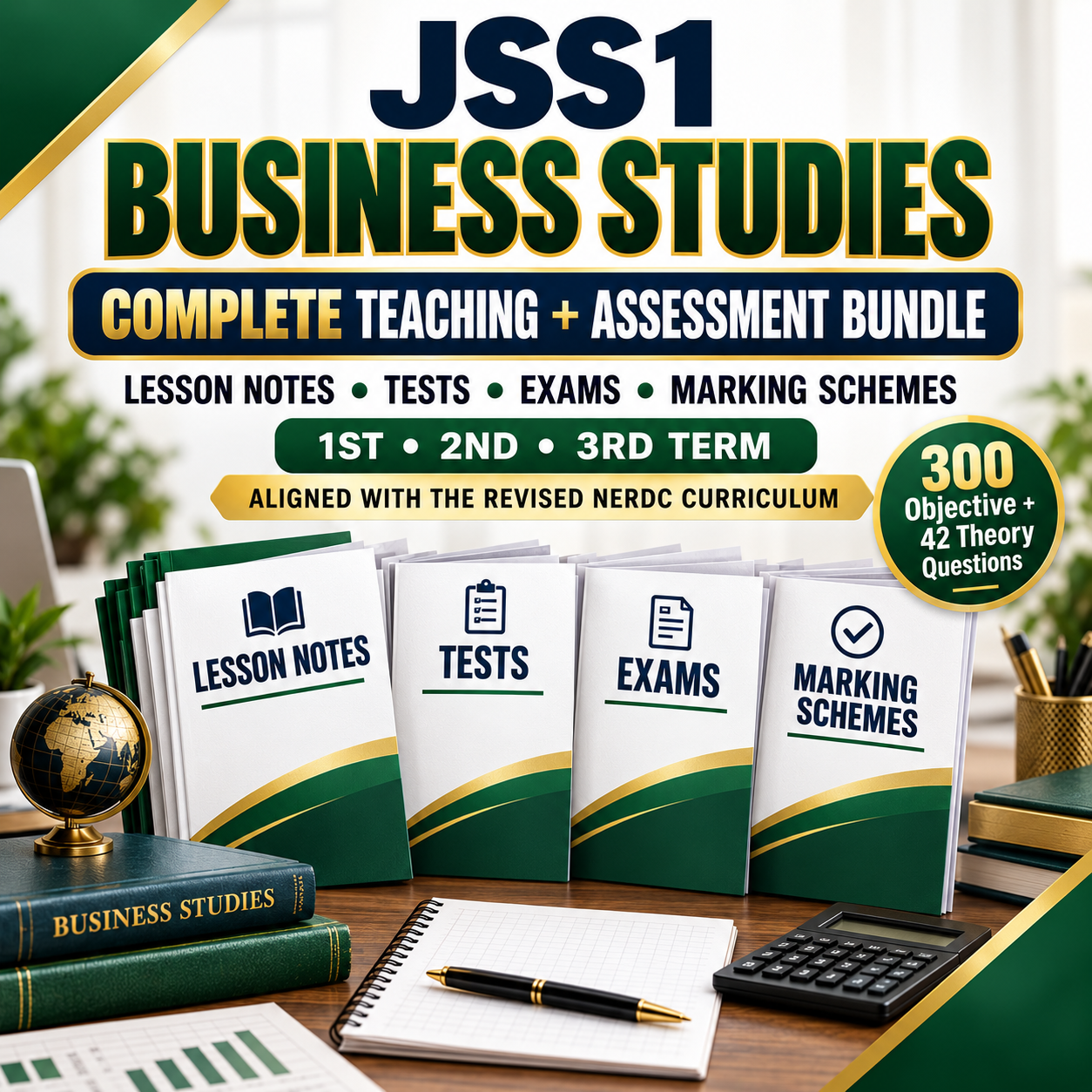 JSS1 Business Studies Lesson Notes, Tests & Exam Questions – All 3 Terms